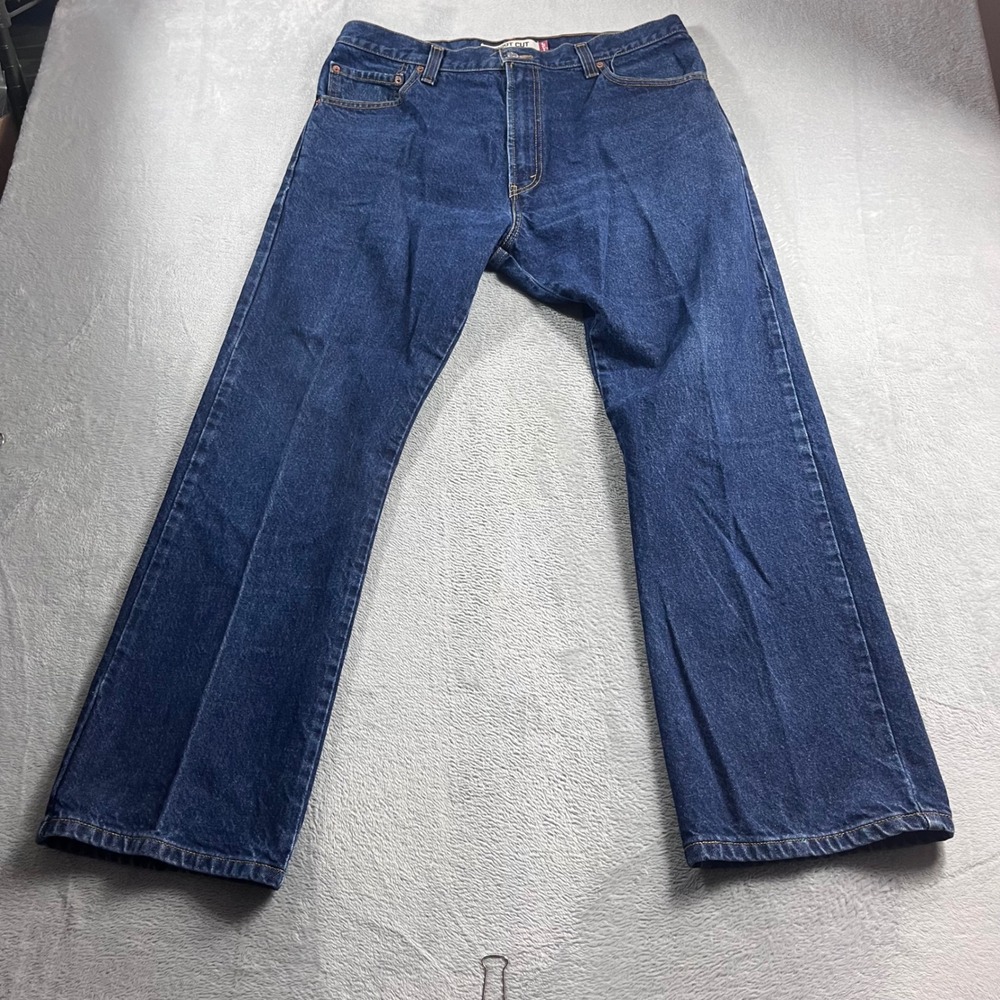 Levis 517 Bootcut Jeans Mens 38x30 Blue Denim Dark Wash 100% Cotton 517-0217